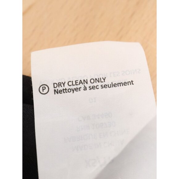 VINCE. Black and White Windowpane 100% Silk Shift Dress with Pockets - Picture 7 of 7